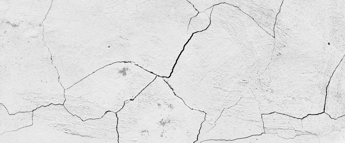 A crack in the foundation of a home in Wyoming